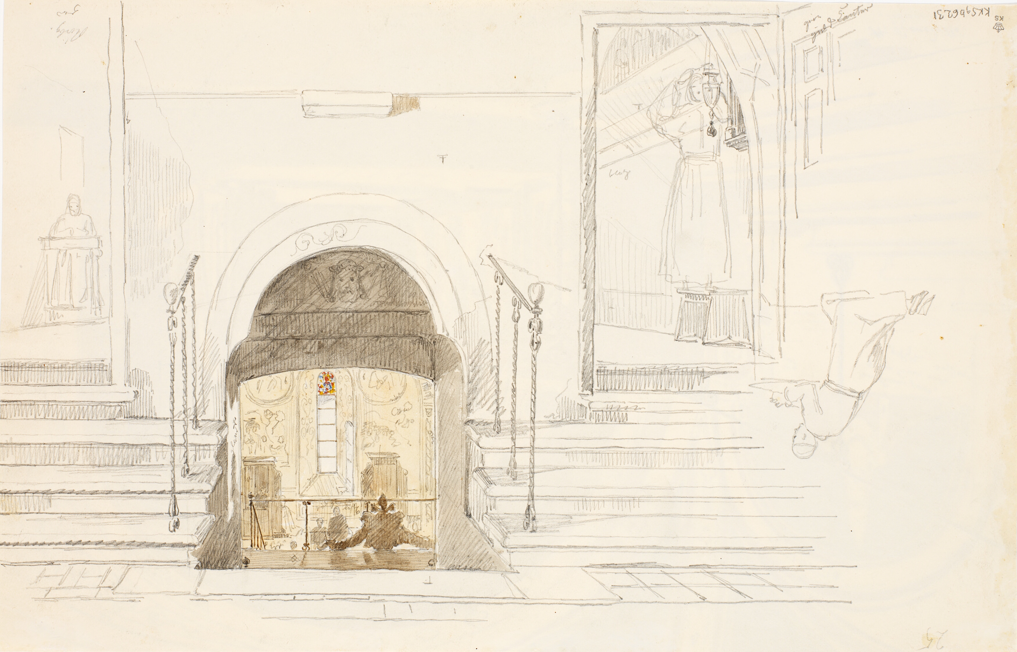 Det indre af klostret S. Benedetto i Subiaco